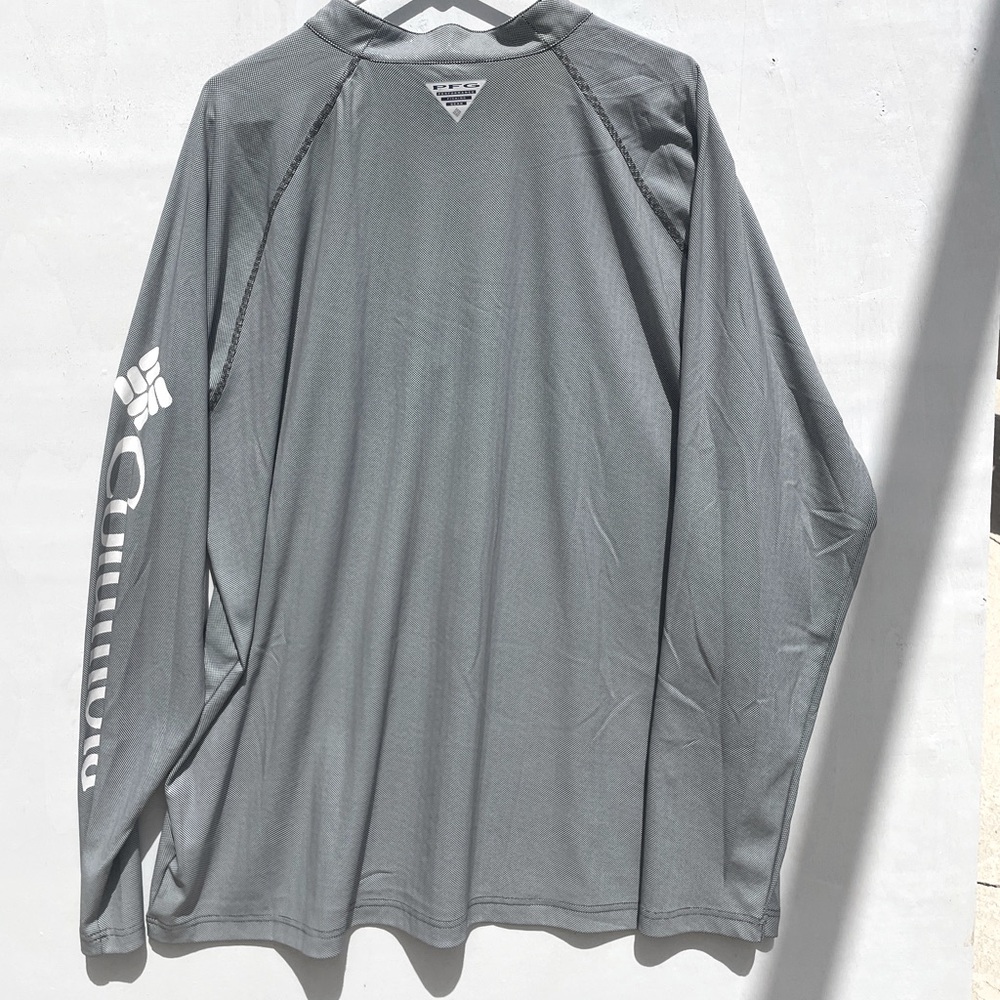 Columbia Omni Freeze Zero Charcoal Performance Long Sleeve Shirt SZ XXL - Picture 7 of 11